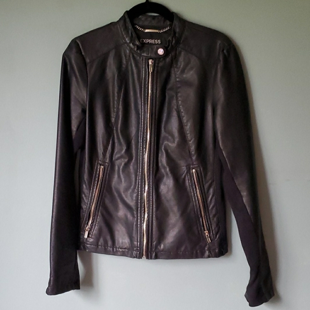 Express faux leather jacket